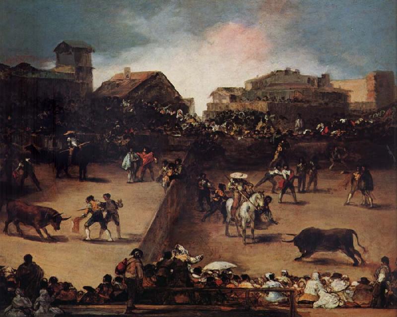 Francisco de goya y Lucientes The Bullifight oil painting image